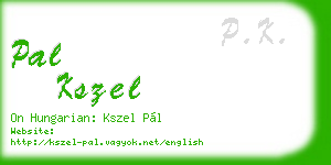 pal kszel business card