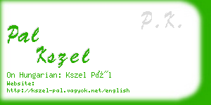 pal kszel business card